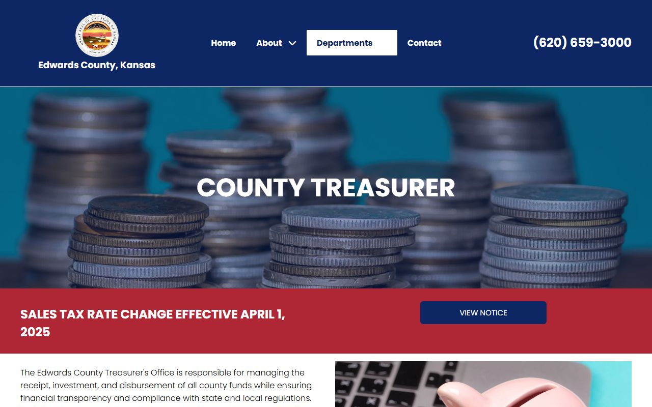 Edwards County Clerk of the District Court records treasurer driver services distinction