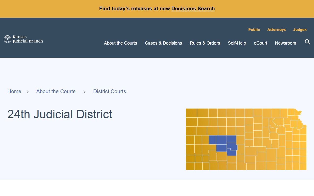 Edwards County District Court 24th Judicial District page