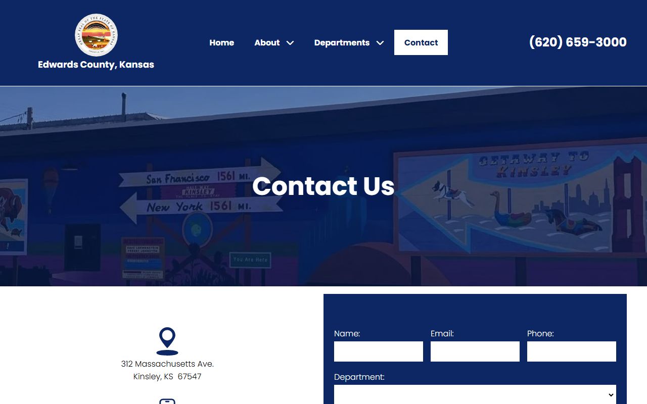 Edwards County court records contact page