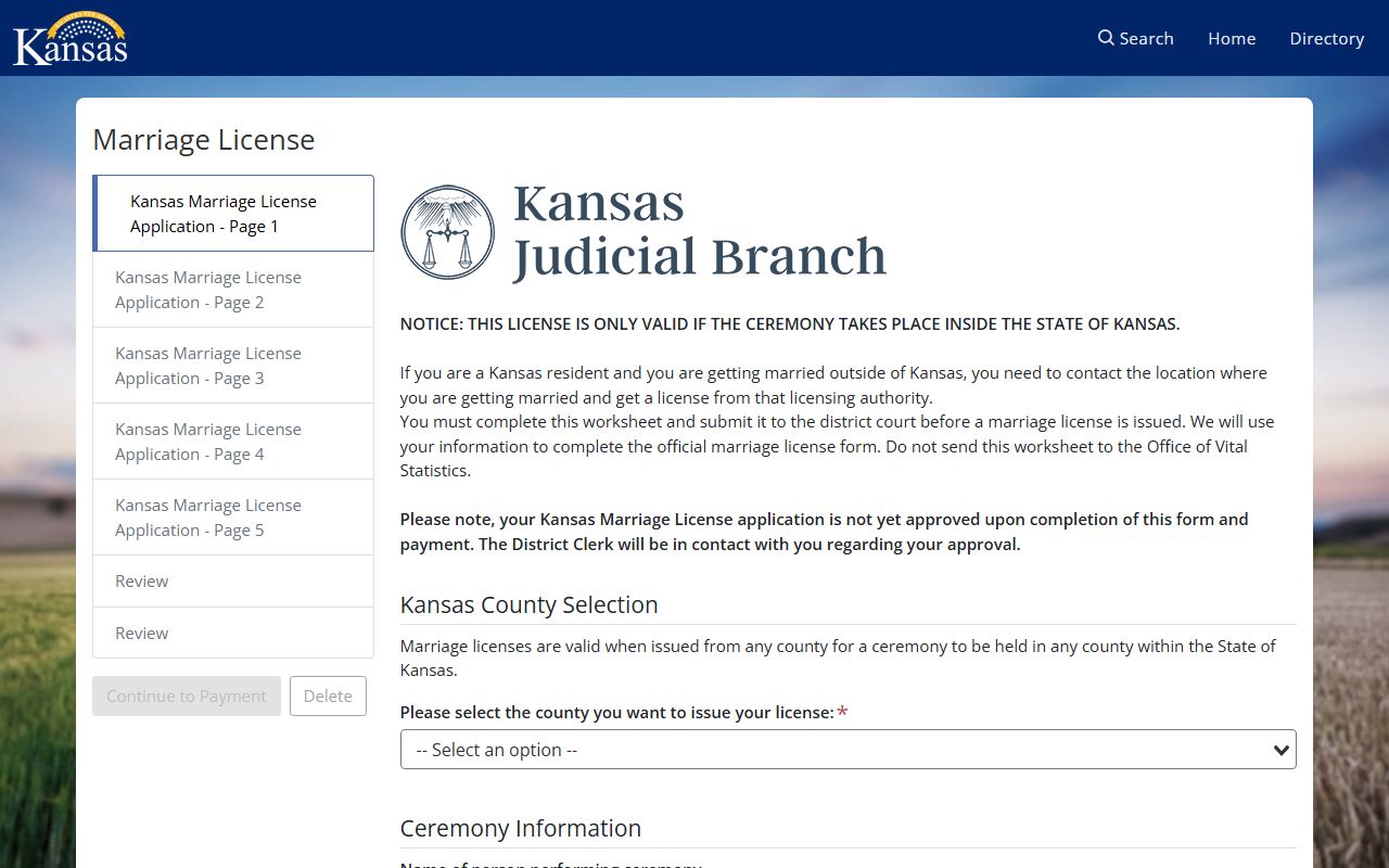 Edwards County marriage records Kansas online marriage license application