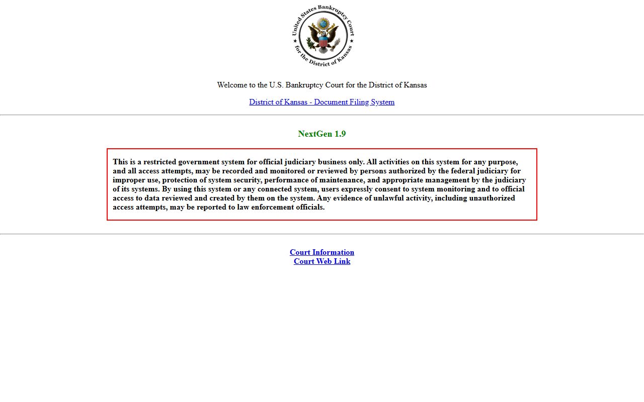 Edwards County probate records bankruptcy CM ECF login